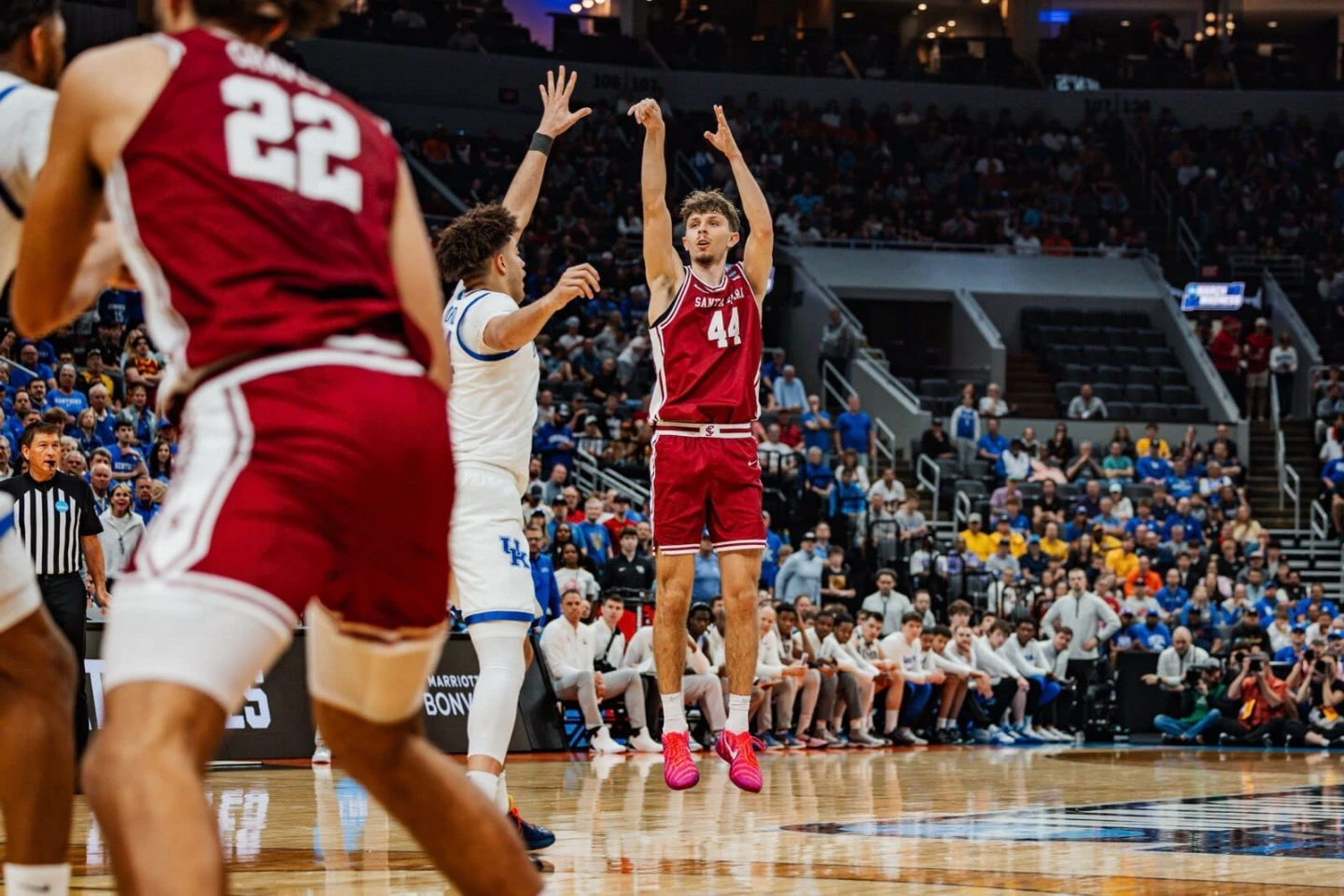Jake Ensminger shooting — Santa Clara men's basketball