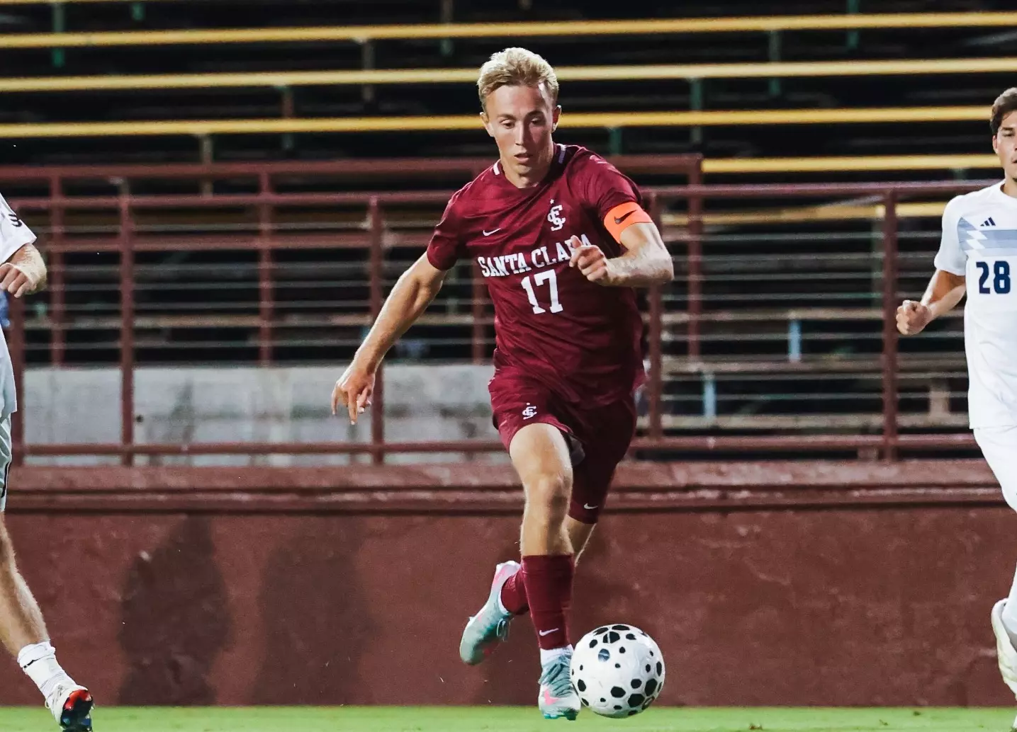 Will Wiersdorf in action — Santa Clara men's soccer