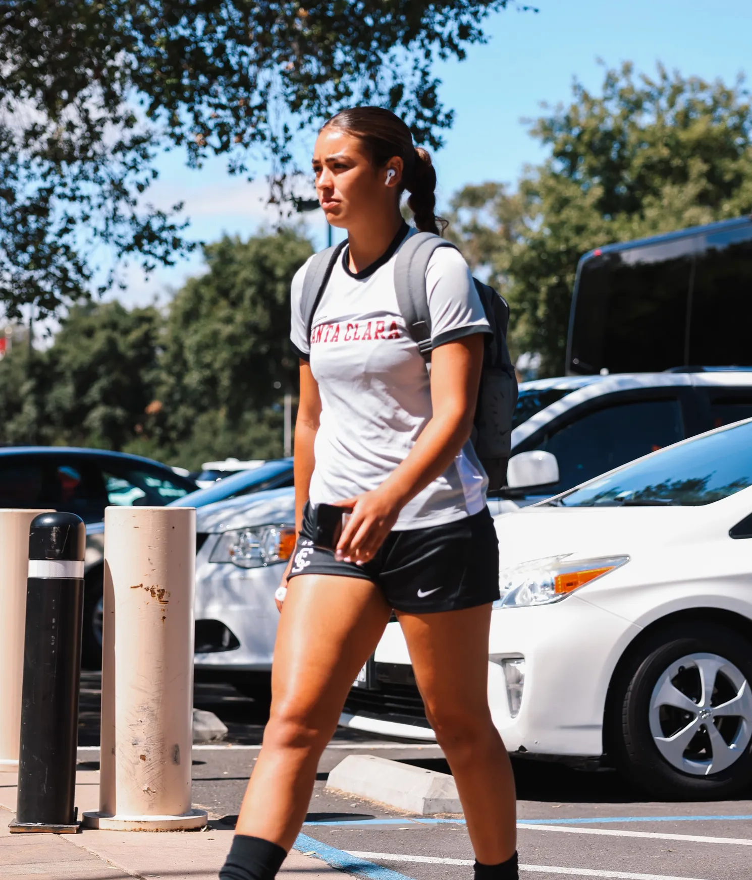 Amaris Franco, goalkeeper at Santa Clara University