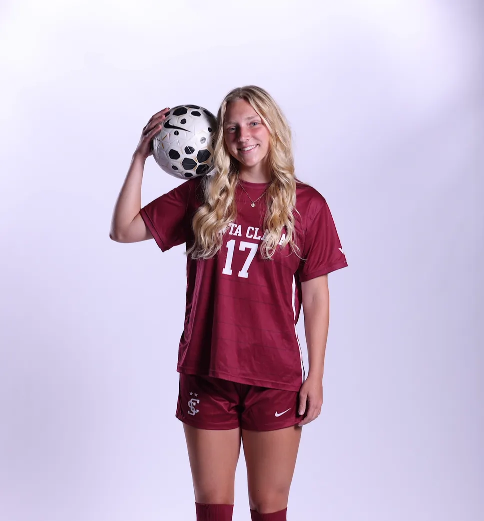 Ava Weiland, junior defender at Santa Clara University